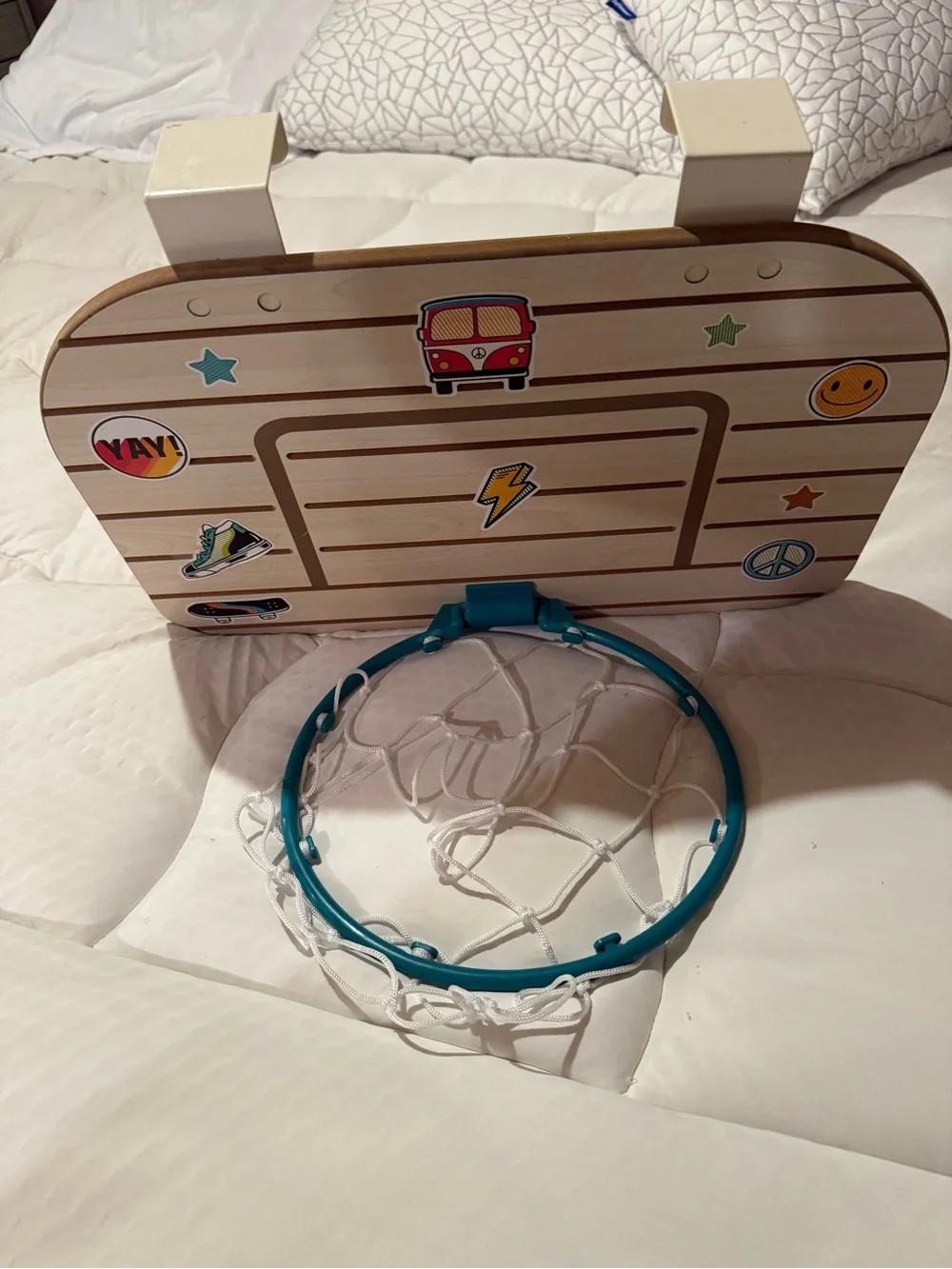 B.toys over the door Wooden Basketball Hoop.
